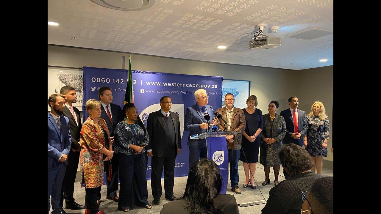 Premier Alan Winde unveils the changes to his Western Cape cabinet