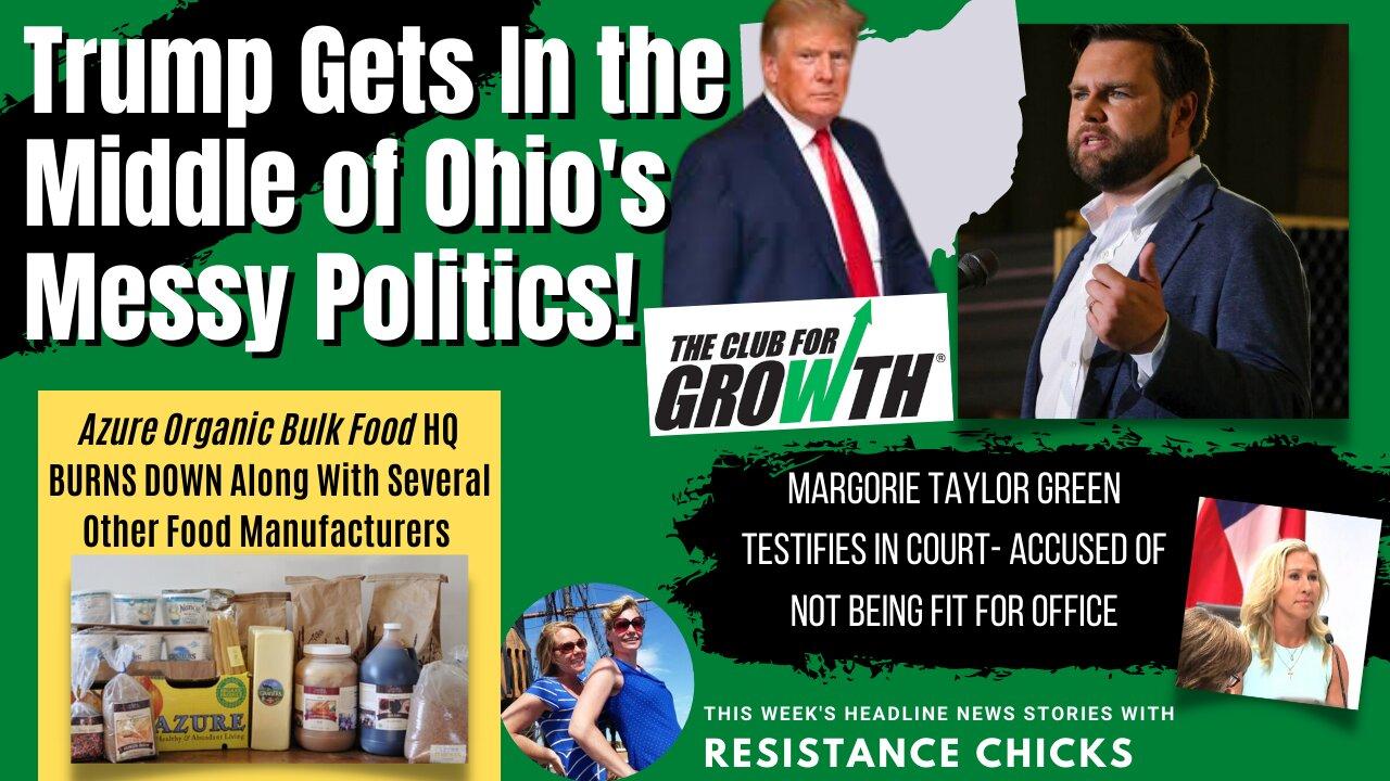 Trump Gets In The Middle of Ohio's Messy Politics! Plus Food Fires! 4/22/22
