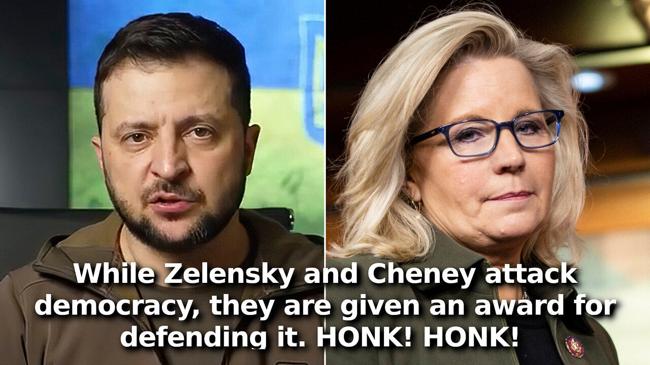 Gaslighting: Zelensky, Liz Cheney, Election Thief Get JFK Profile in Courage for Defending Democracy