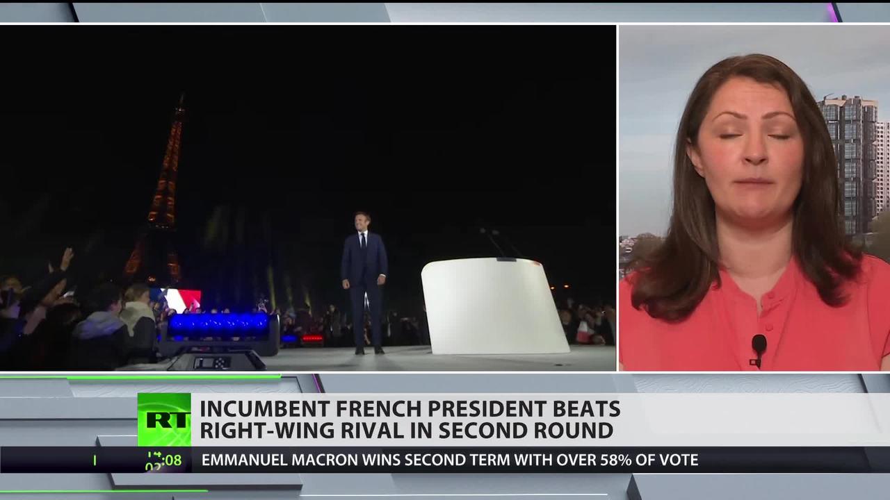 Violent protests erupt across France as Macron wins election