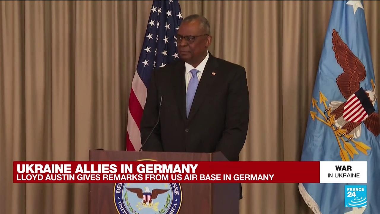REPLAY: Lloyd Austin gives remarks on Ukraine from US air base in Germany