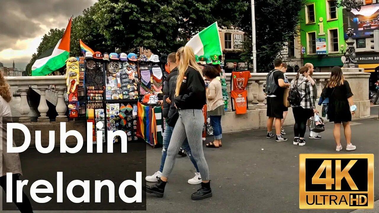Dublin, Ireland Walking Tour 2022 (4K HDR)