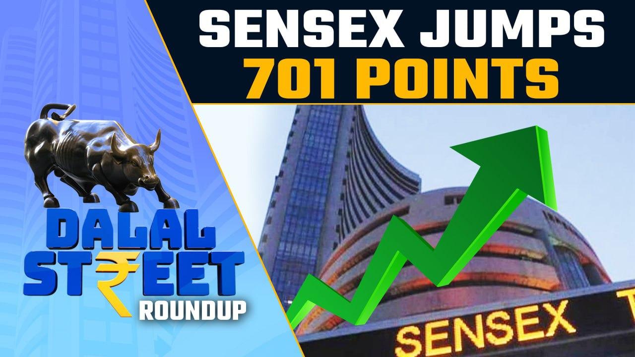 Sensex jumps 701 points on the back of strong global cues. HUL surges post numbers. |Oneindia News