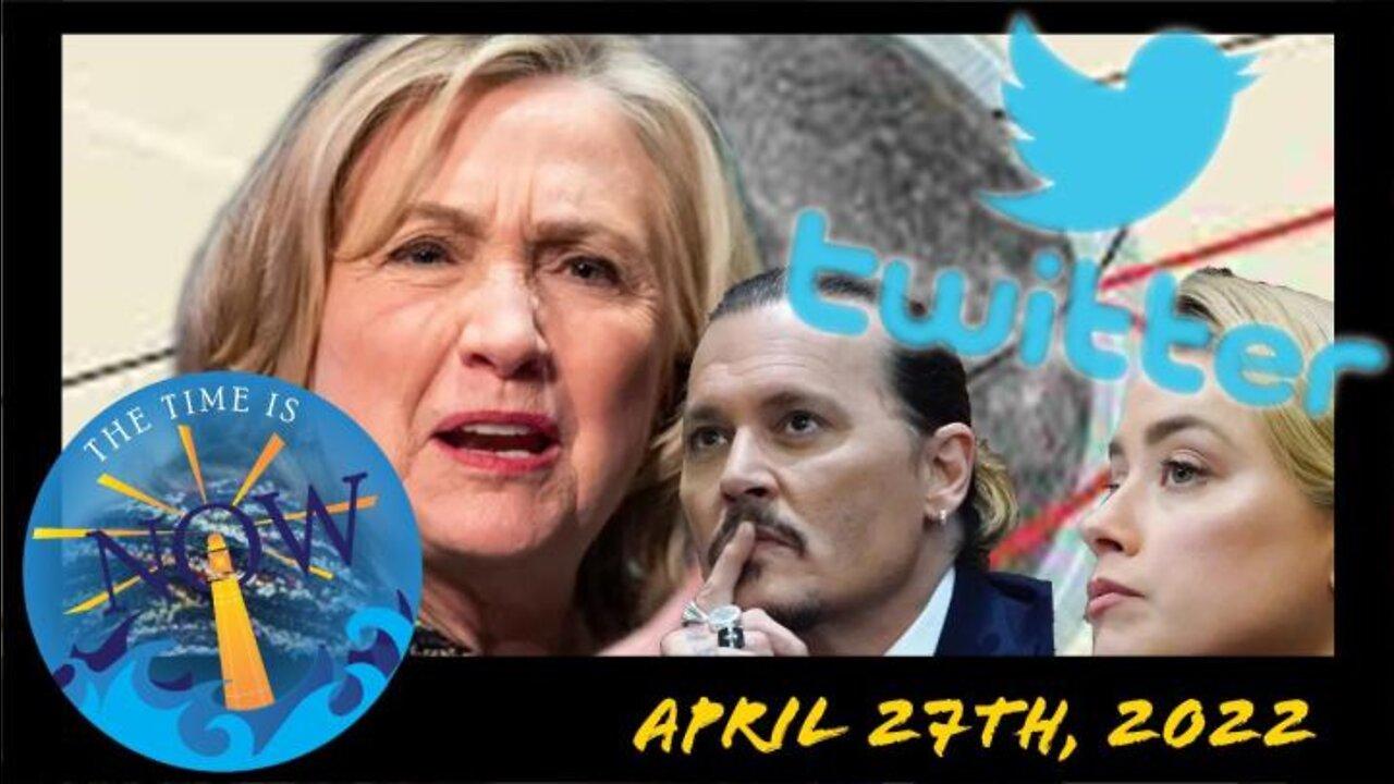LIVE 4/27/22 - Elon Musk & Twitter, VP & Maxine Waters Test Pos, Johnny Depp Trial & More