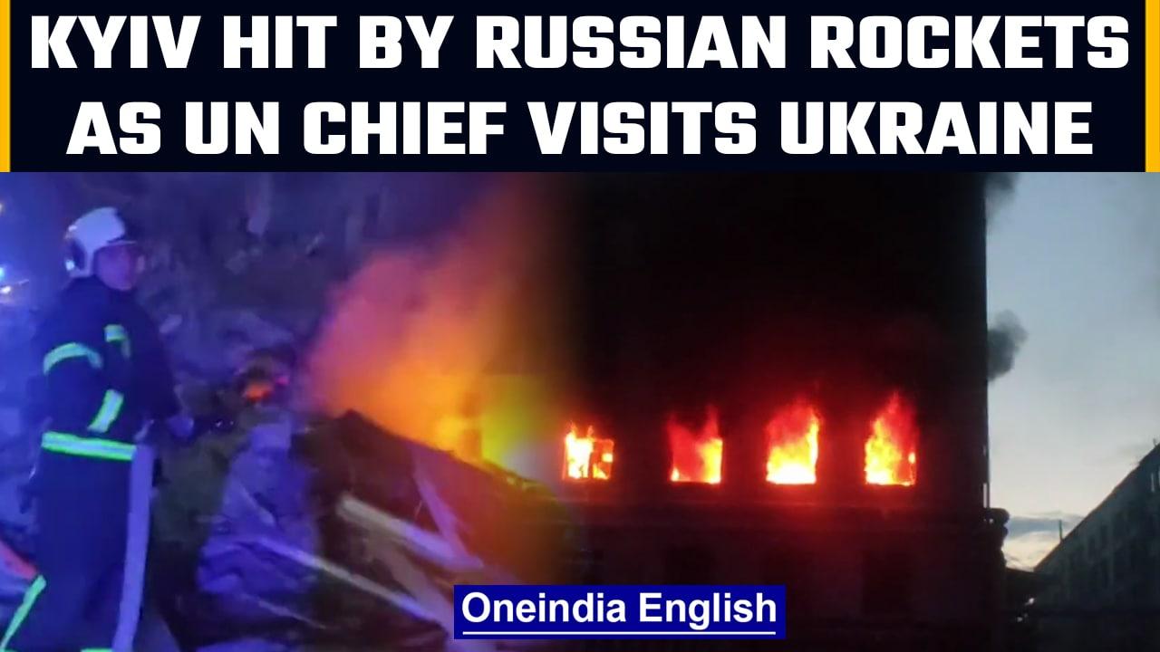 Russian rockets rock Kyiv as UN Chief visits war-torn Ukraine | Oneindia News