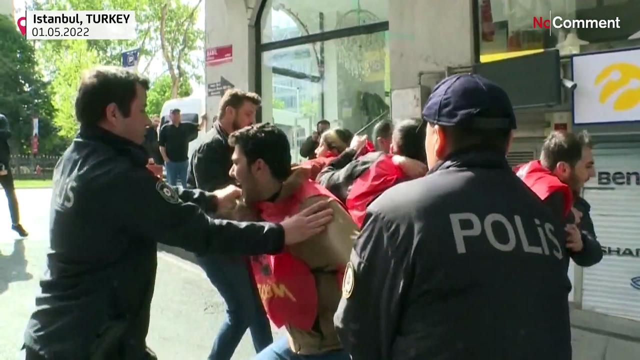 Police detain May Day protesters in Istanbul