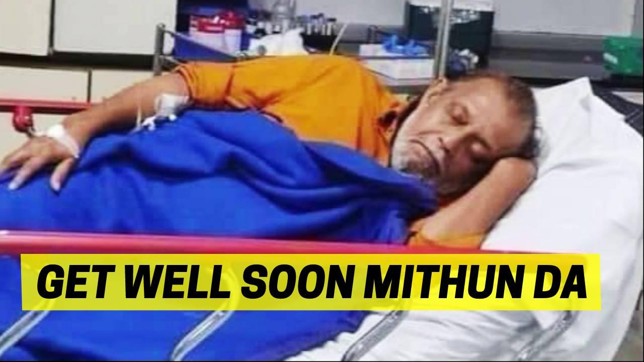 Mithun Chakraborty photo from hospital goes viral, son Mimoh shares health update