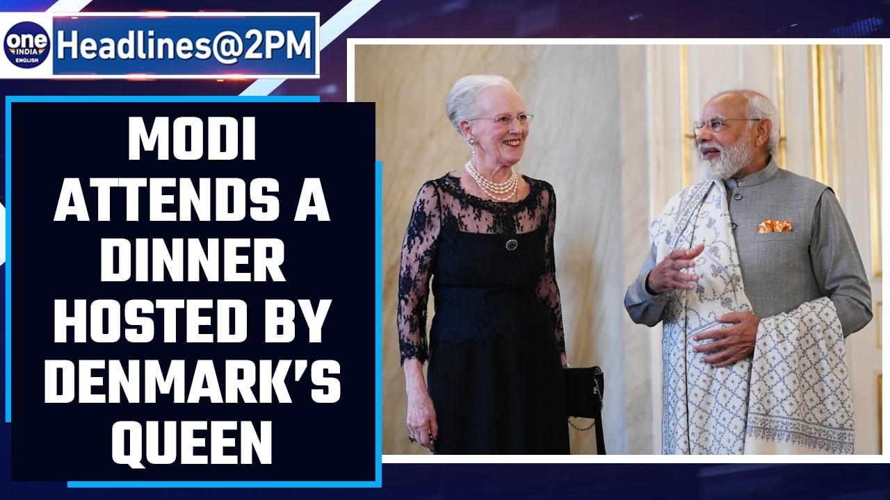 PM Narendra Modi attends dinner hosted by Denmark’s Queen | Oneindia News