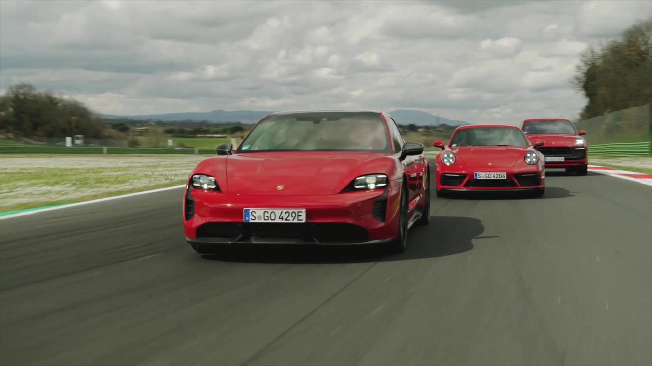 The Porsche GTS model family in Carmine Red Driving Video