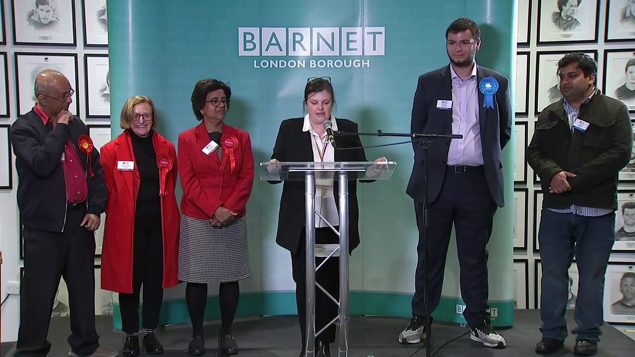 Barnet council is won by Labour for first time since 1964