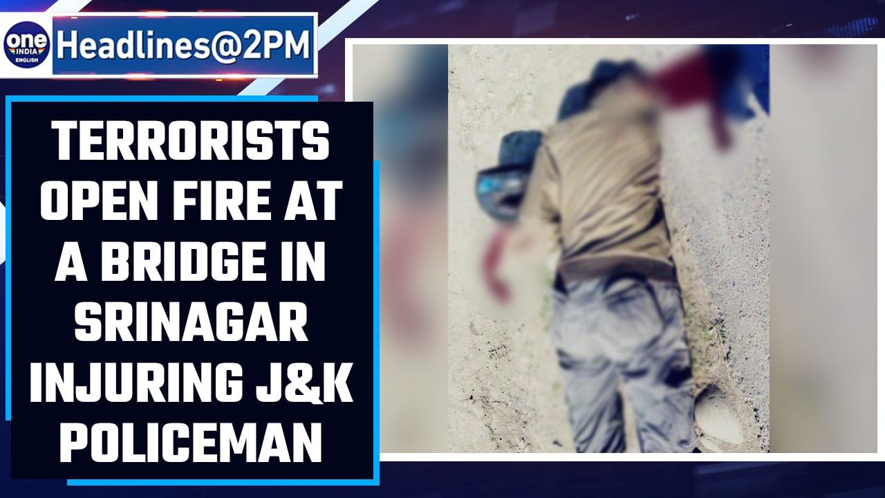 J&K policeman suffers serious injuries as terrorists open fire at Srinagar bridge | OneIndia News