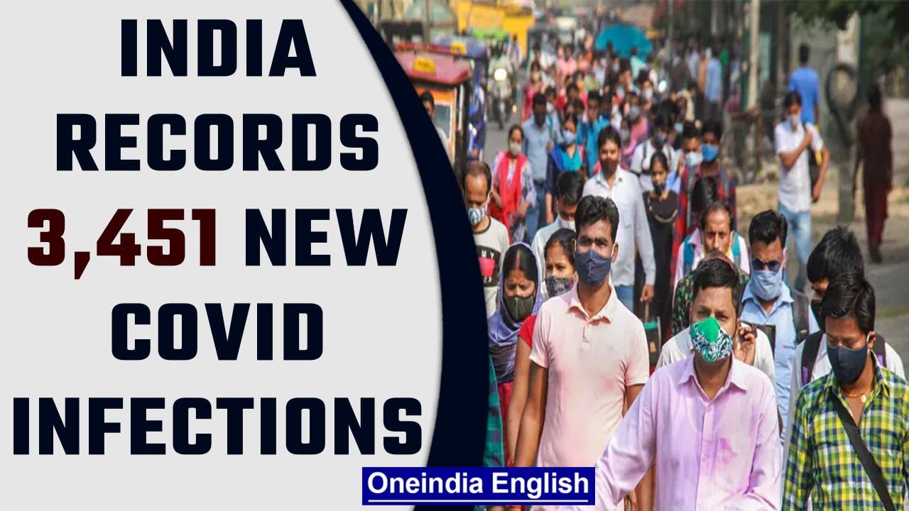Covid-19 update: India logs 3,451 new cases and 40 deaths in last 24 hours | Oneindia News