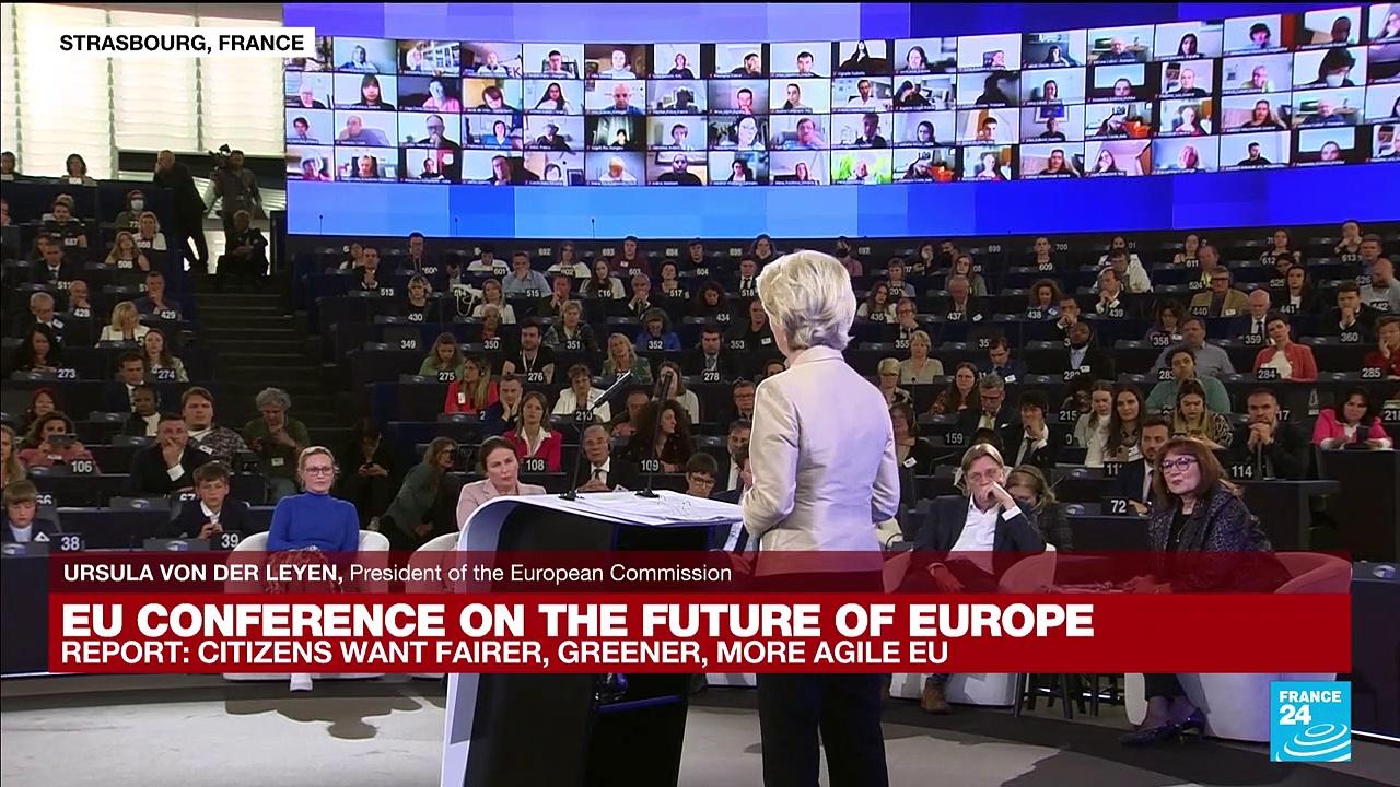 Replay:  Ursula von der Leyen addresses EU conference on the future of Europe