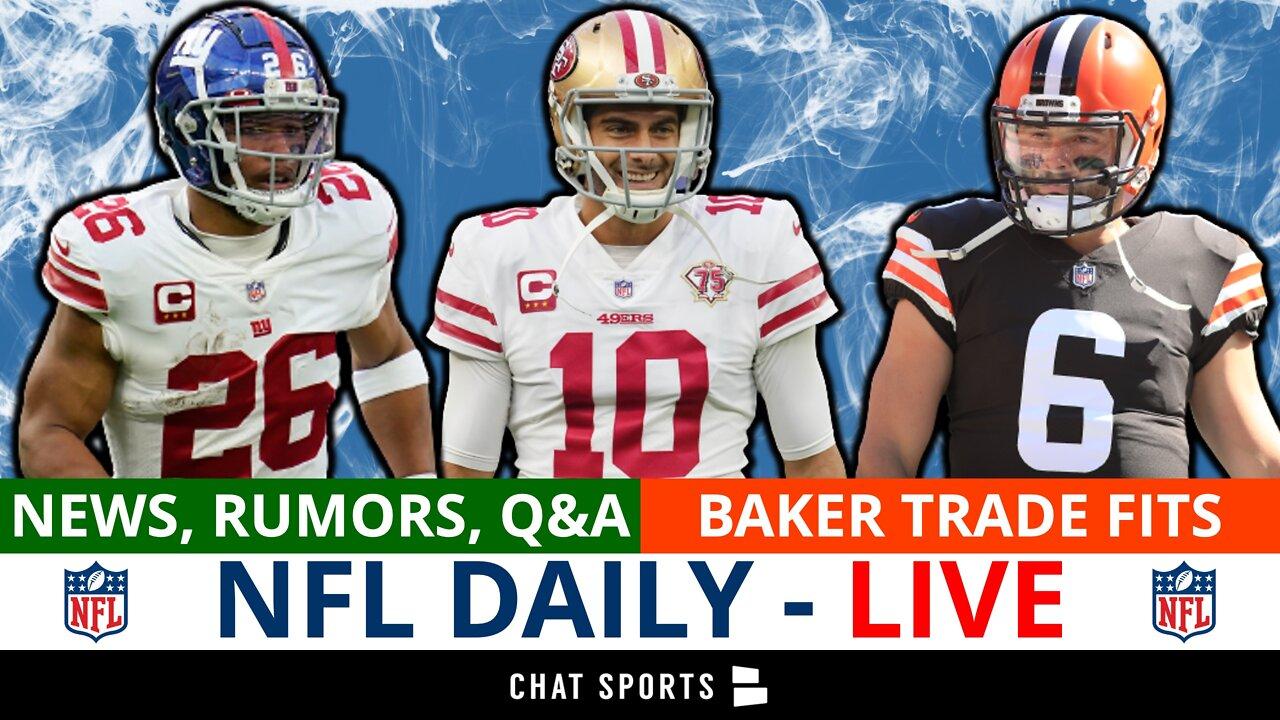 NFL Daily LIVE: Trade Rumors On Baker Mayfield, Saquon Barkley & Jimmy Garoppolo