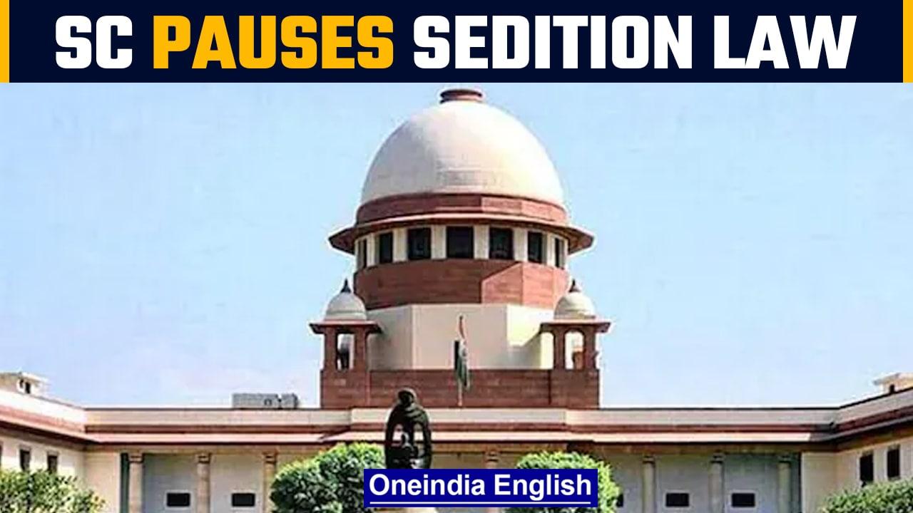 SC pauses sedition law until re-examined; no new case should be filed in the interim | Oneindia News