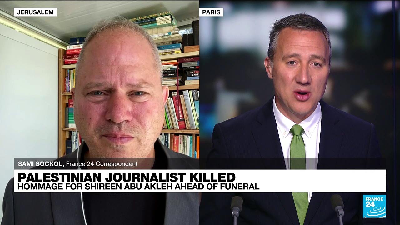 Palestinians mourn slain Al Jazeera journalist, blame Israel