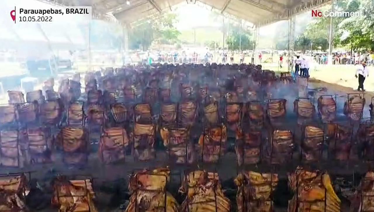Brazilians claim world's biggest-ever barbecue