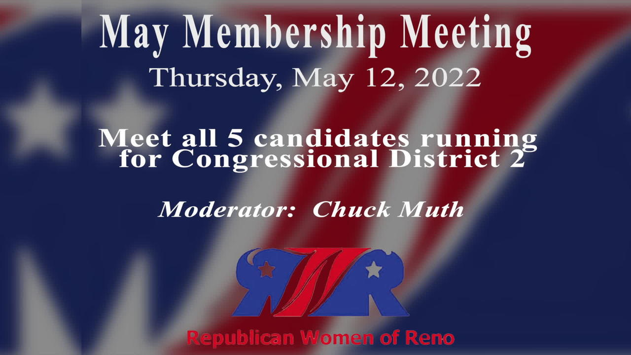 Republican Women of Reno General Meeting May 12, 2022