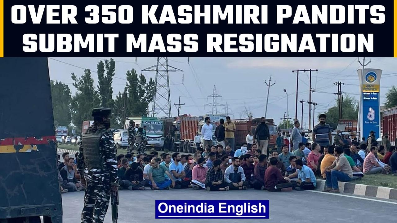 Over 350 Kashmiri Pandit Govt employees resign en masses after Rahul Bhat's Murder | OneIndia news