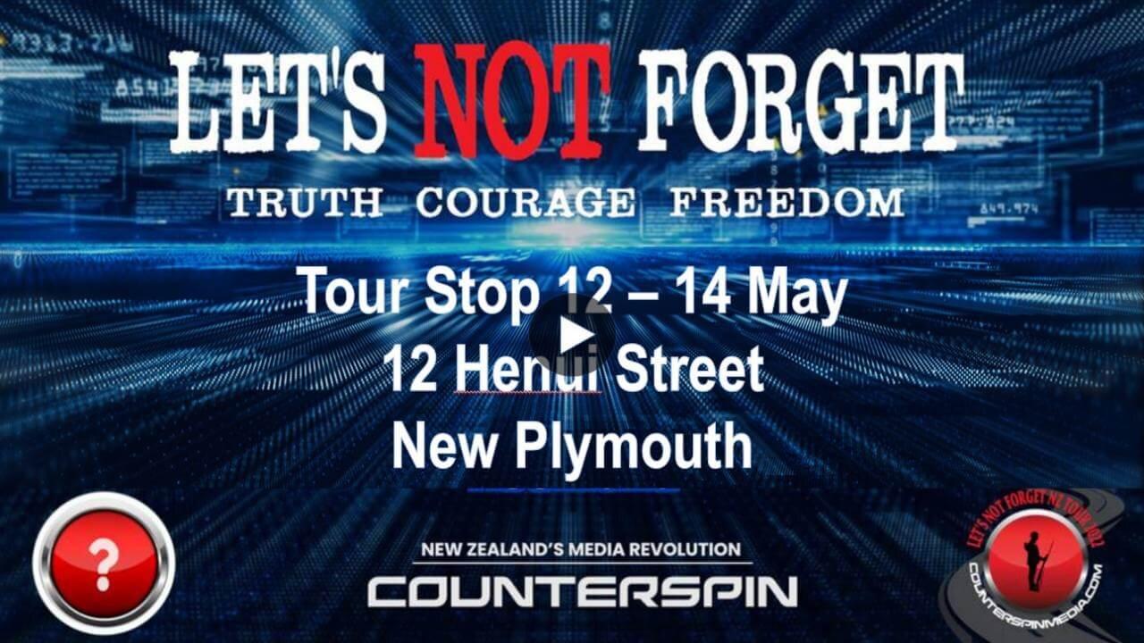 Let's Not Forget Tour Stop 12 - 12 Henui Street / New Plymouth - 14 May 2022