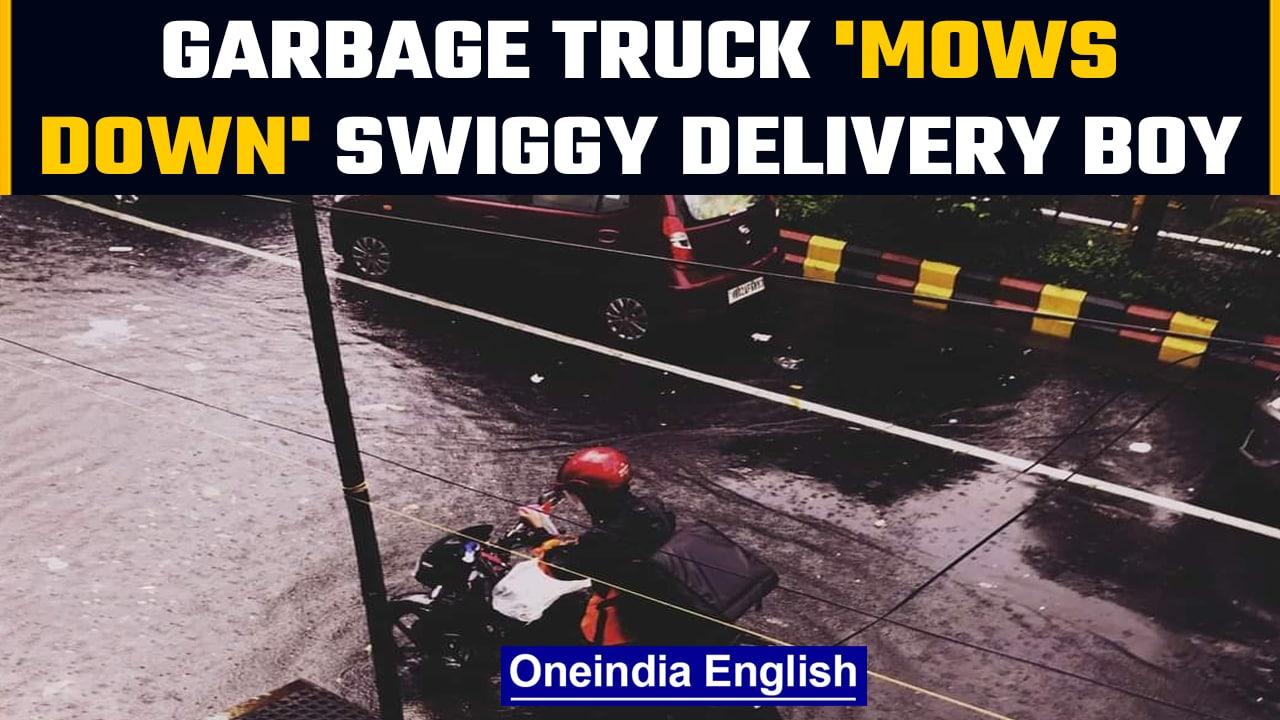 BBMP garbage truck mows down Swiggy delivery boy in Bengaluru, fourth death in 2 months | OneIndia