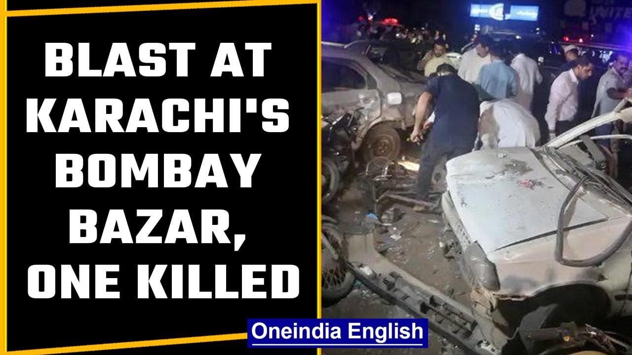 Karachi: 1 person dead and 10 wounded in an explosion at the Bombay Bazar | Oneindia News
