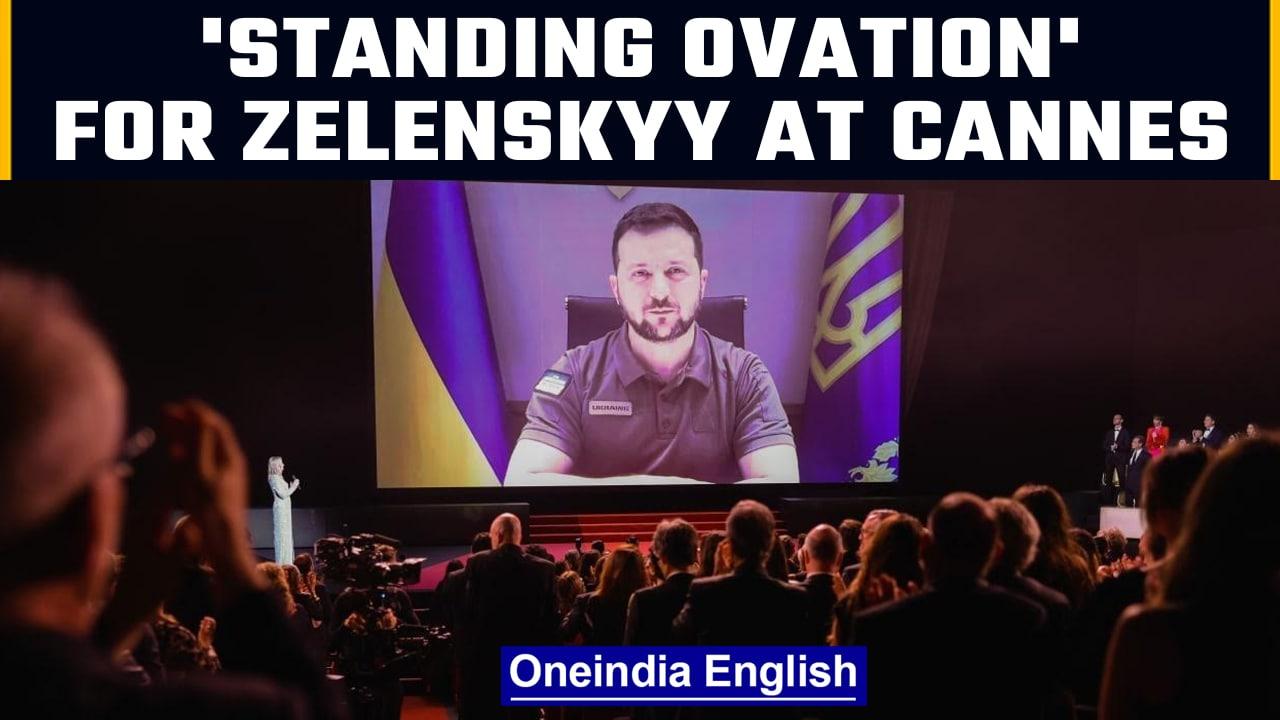 Zelensky gets standing ovation for video address at the Cannes Film Festival | OneIndia News