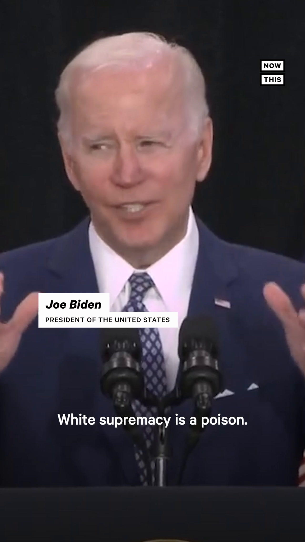 Biden Denounces White Supremacy, Calls it 'Poison'