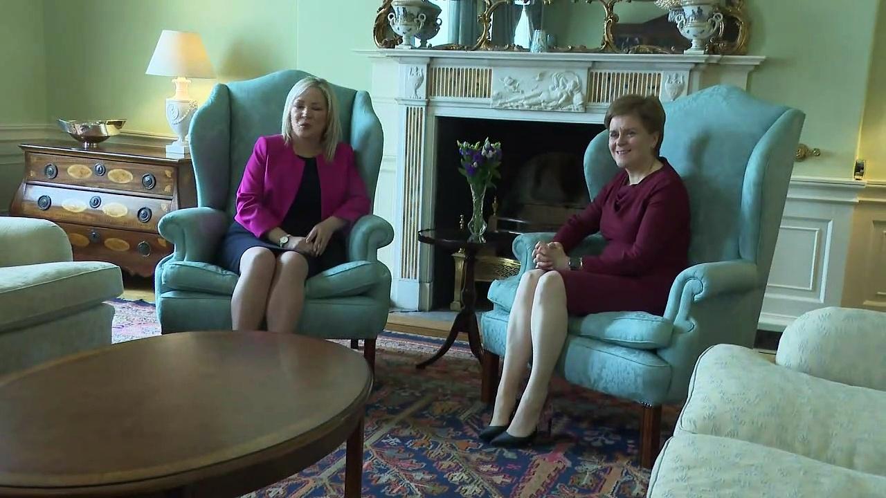 Sturgeon and O'Neill discuss stability in Northern Ireland