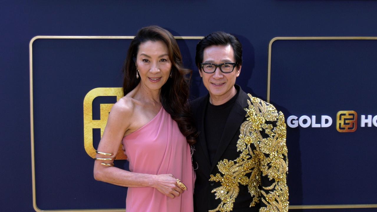 Michelle Yeoh and Ke Huy Quan 'Gold House's First Annual Gold Gala' Gold Carpet Fashion