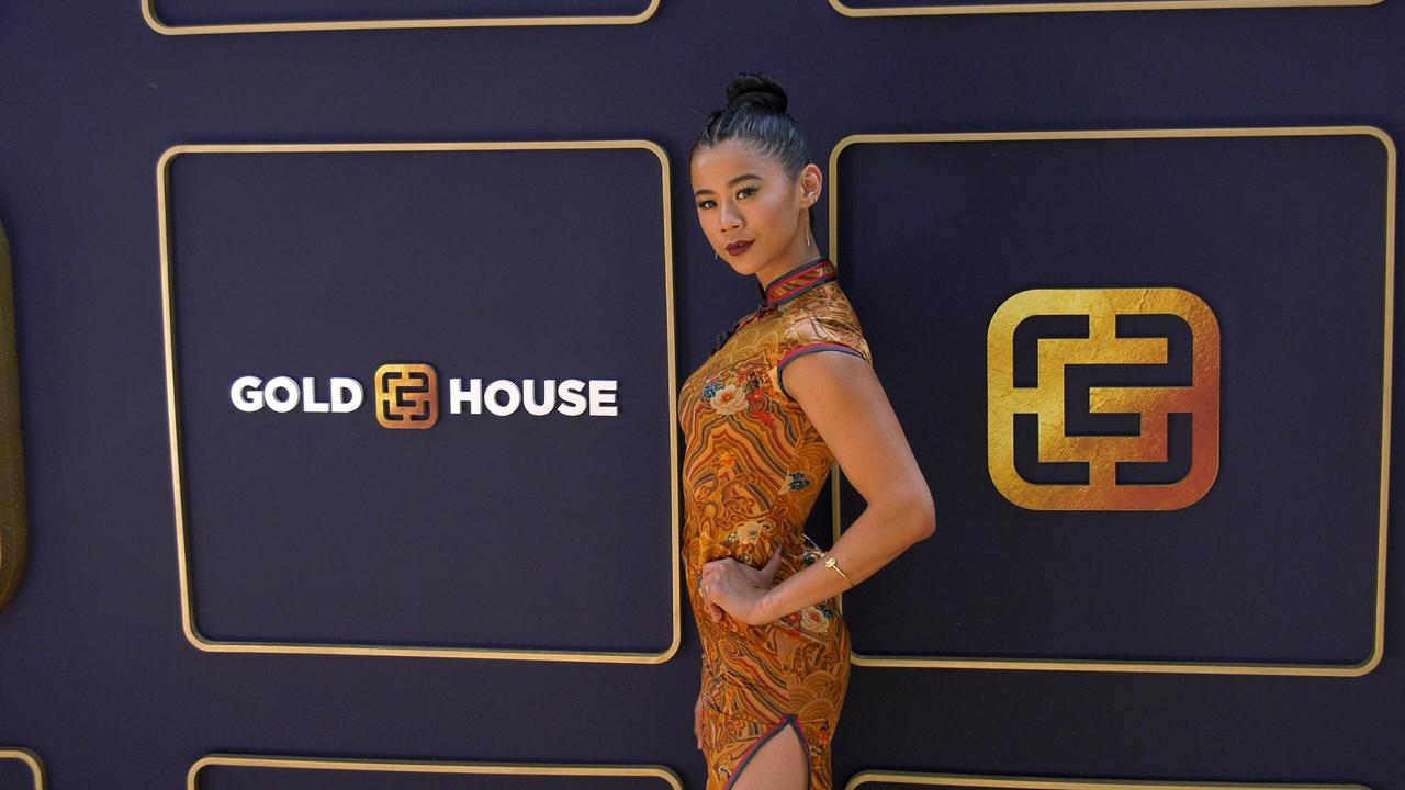 Leah Lewis 'Gold House's First Annual Gold Gala' Gold Carpet Fashion