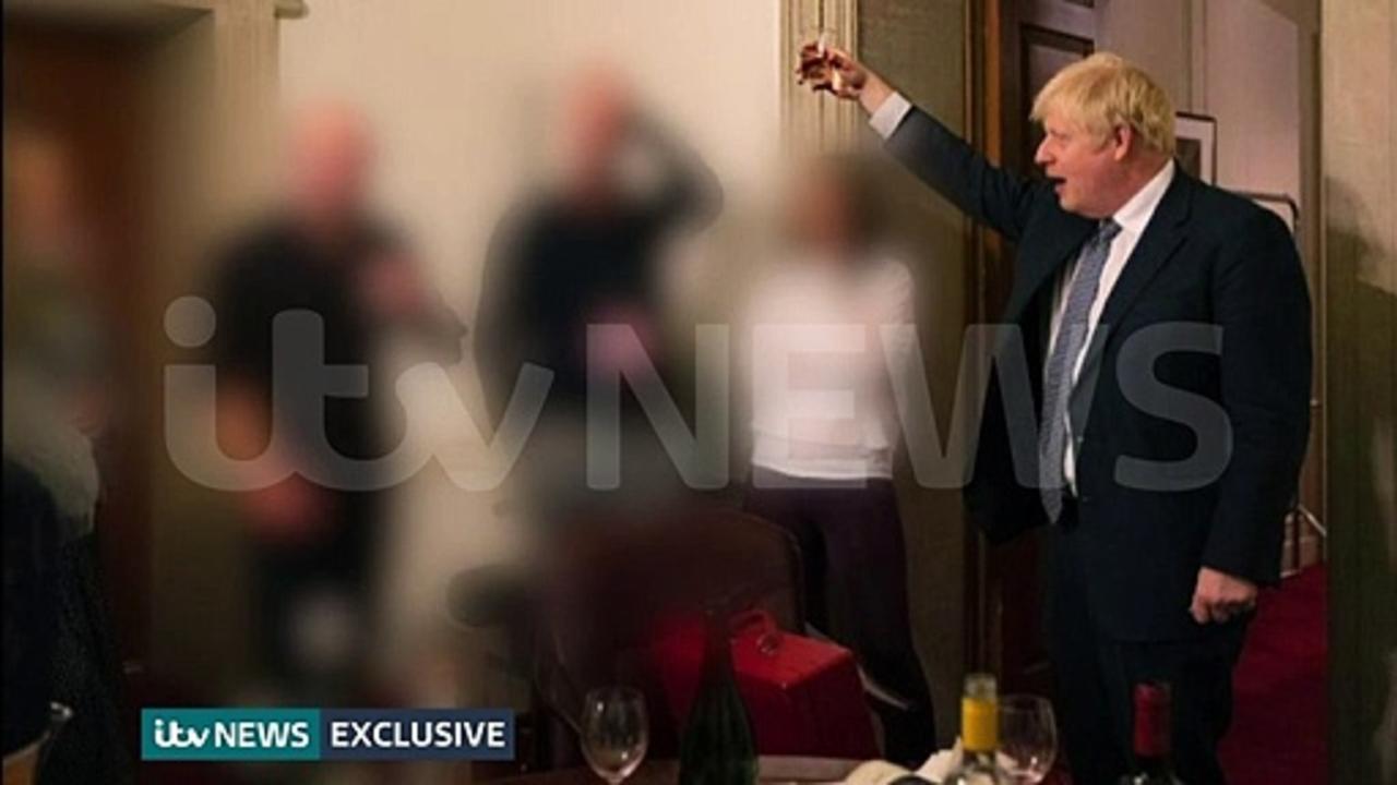 New pictures of Boris Johnson at lockdown party