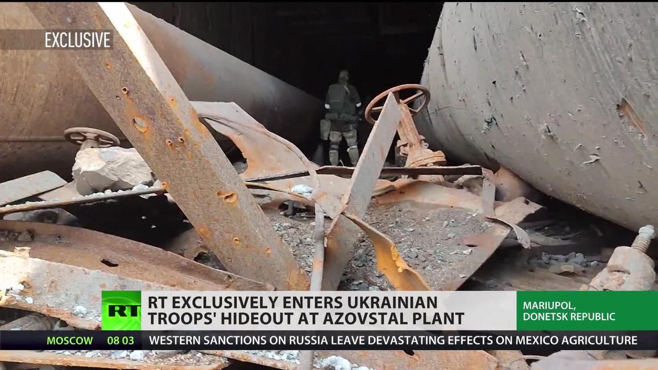 RT EXCLUSIVE | In the Ukrainian troops’ Azovstal steelworks hideout