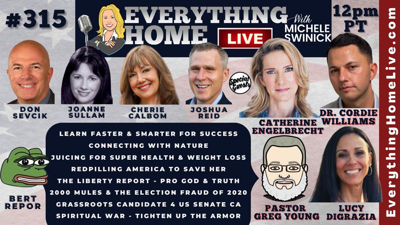 LIVE @ 12pm PT | CATHERINE ENGELBRECHT, 2000 Mules, Election Fraud, Spiritual War Armor Training, Save My Freedom Movement + 10 