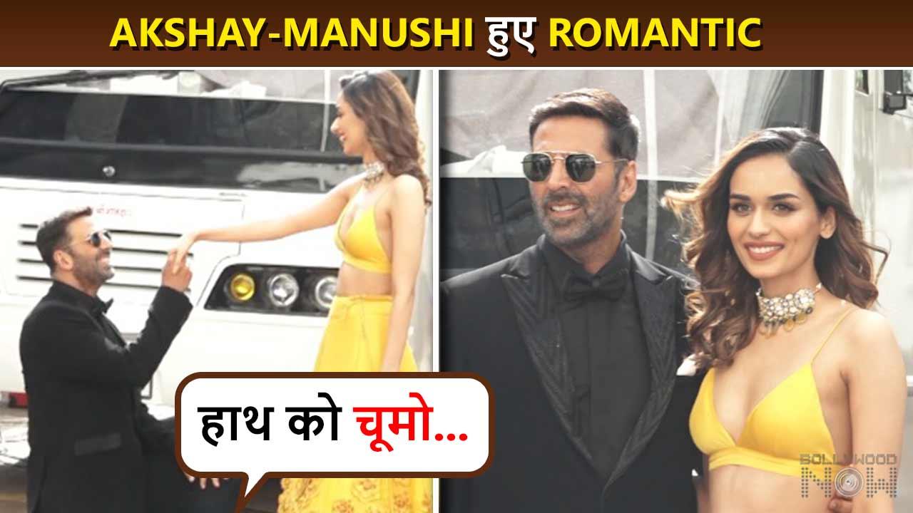 हाथ को चूमो... Akshay Kumar & Manush's Romantic Pose Leave Fans Shocked | Prithviraj