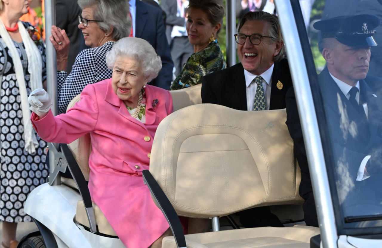 'Adjustments have been made for the Queen's comfort': Queen Elizabeth uses a buggy at Chelsea Flower Show