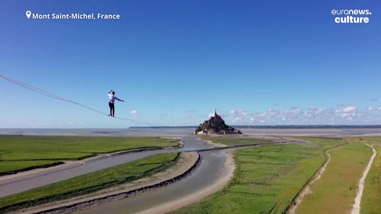 Watch: Frenchman breaks world record for longest tightrope walk ever