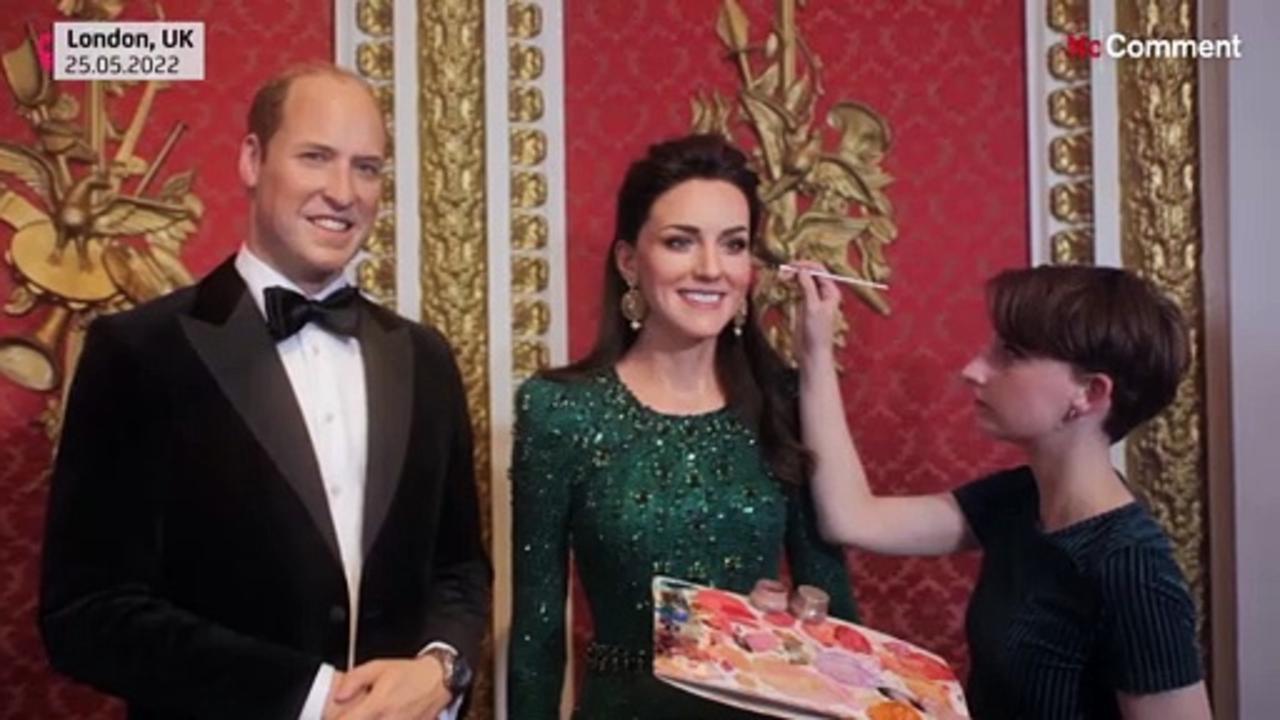 Royal family reunite with Harry and Meghan - in wax