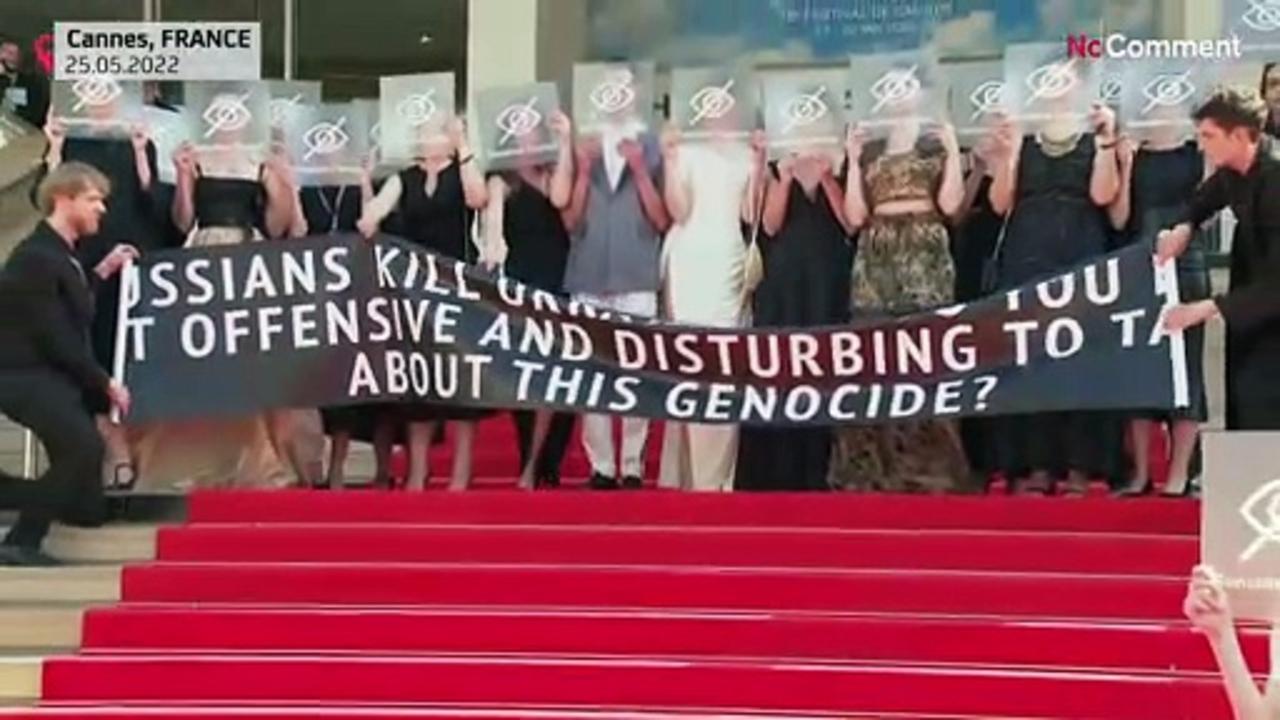 Ukrainian filmmakers of 'Butterfly Vision' protest censorship of images of Ukraine war at Cannes