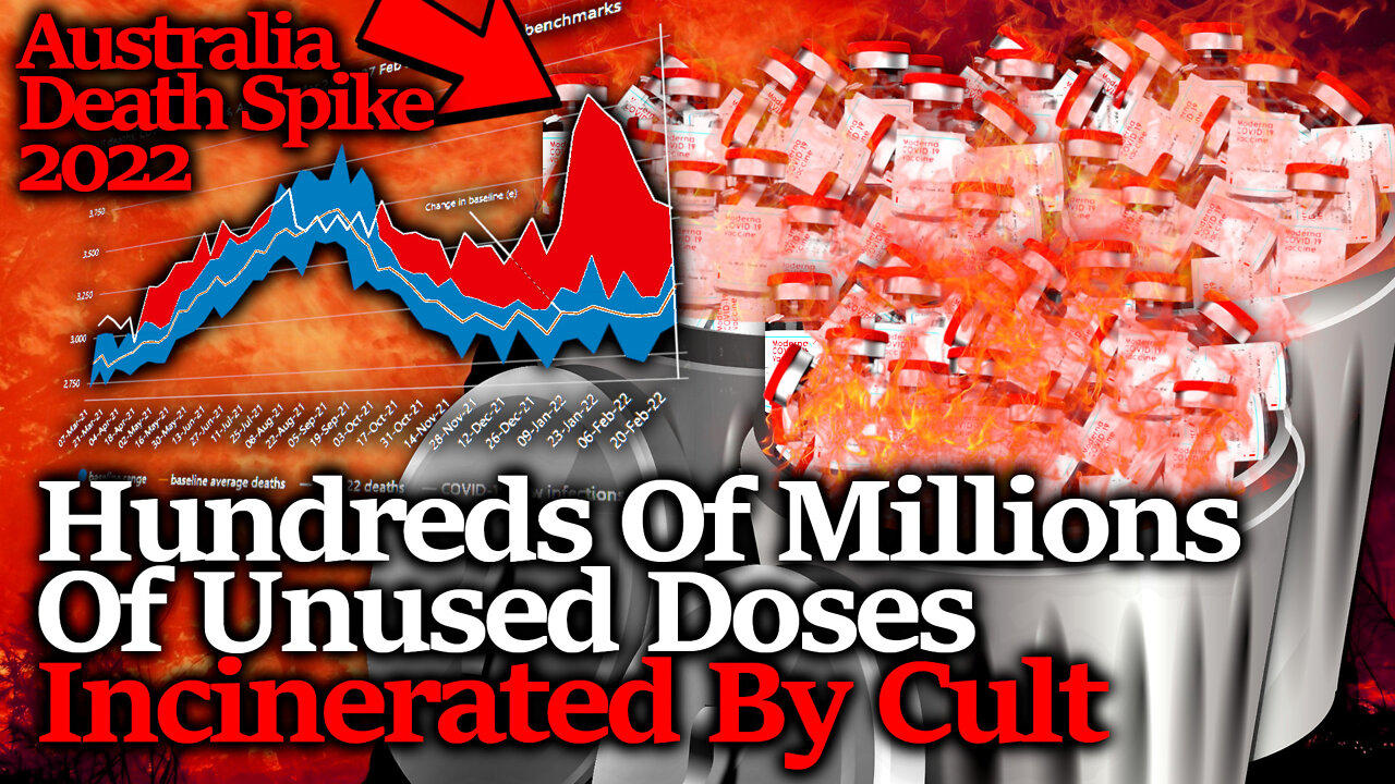 Huge AUS Death Spike, Younger US Deaths, Covid Cult Destroys Hundred Of Millions Of Vax Doses