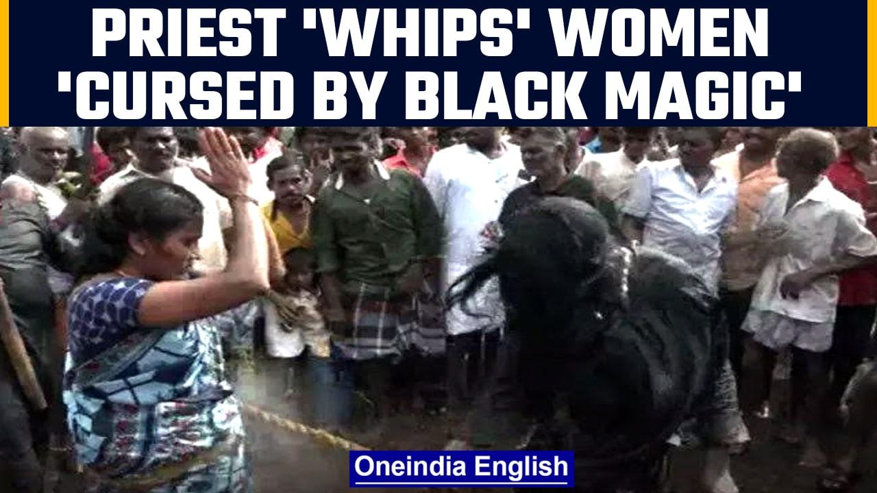 Priest whips women ‘cursed by black magic’ at temple fest in Namakkal, Tamil Nadu | OneIndia News