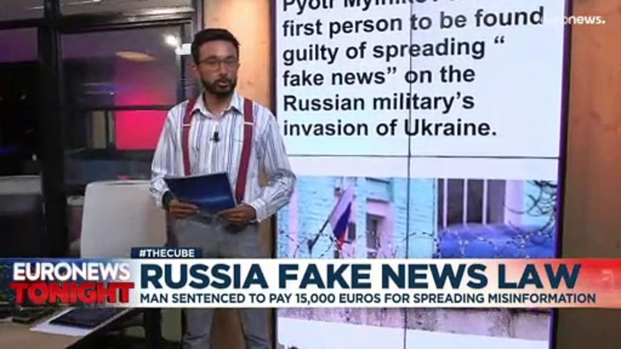 Russia makes first conviction for 'fake news' over Ukraine war posts