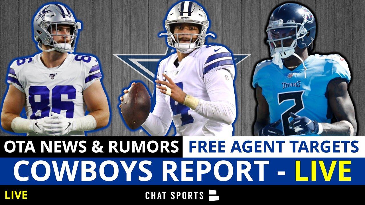 Cowboys Report LIVE: OTA News And Rumors On Dak Prescott & Top Free Agent Targets