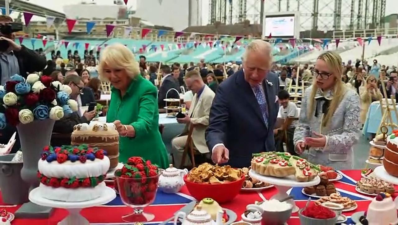 Prince Charles at the Big Lunch jubilee celebrations