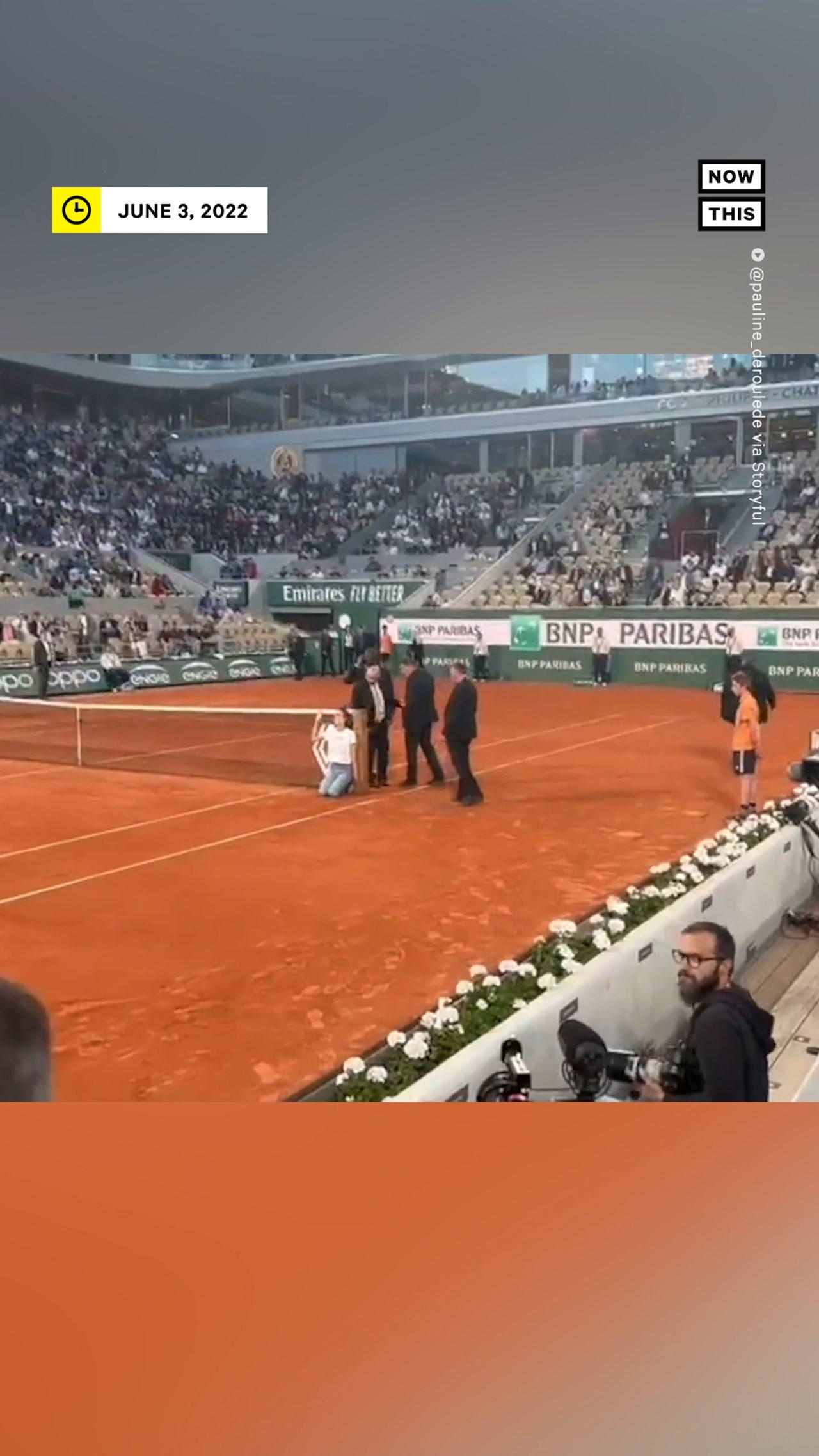 Eco-Activist Interrupts French Open