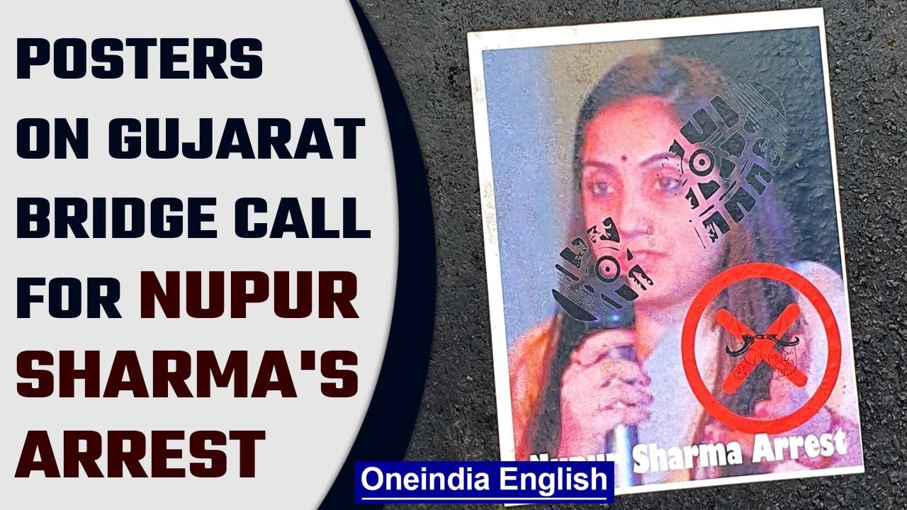Prophet remarks: Posters pasted on Surat bridge call for Nupur Sharma's arrest | Oneindia News *news