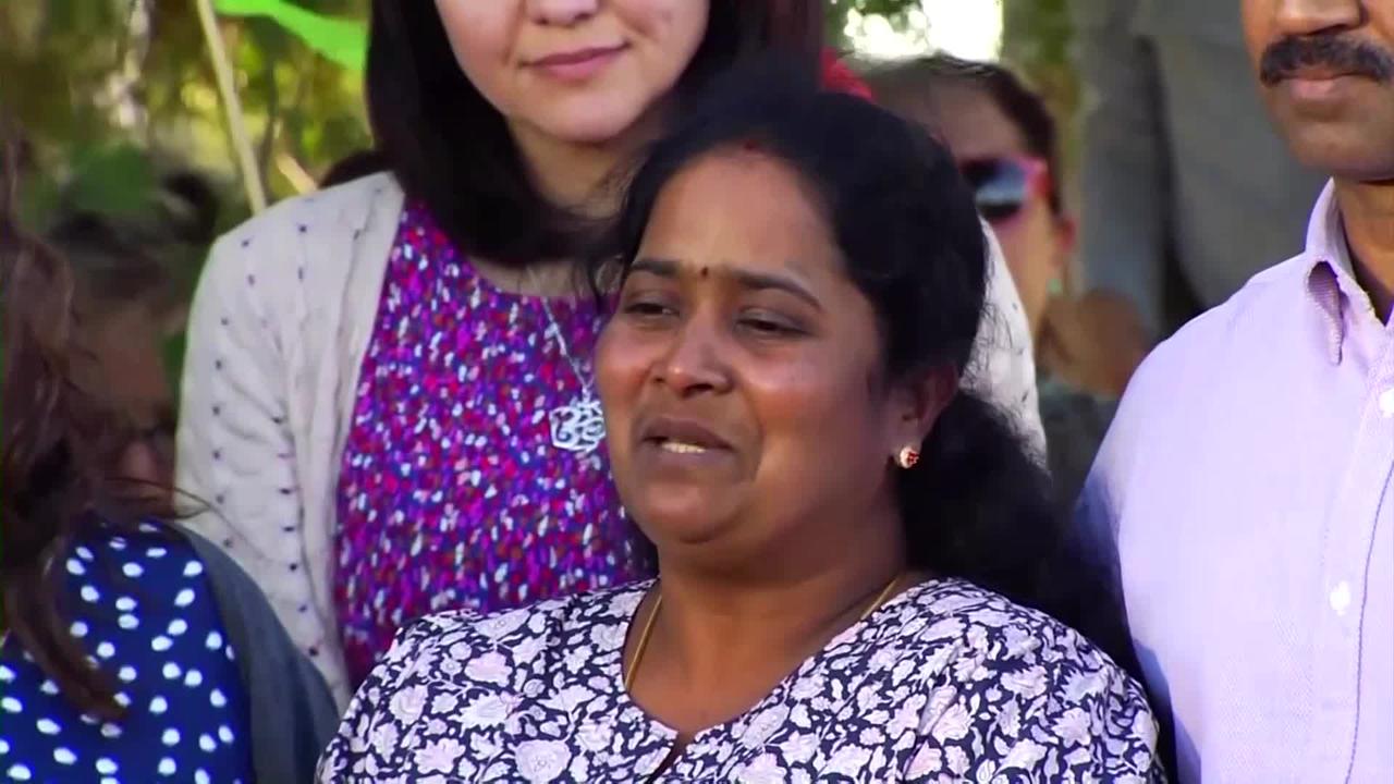 Tamil family released from detention returns home