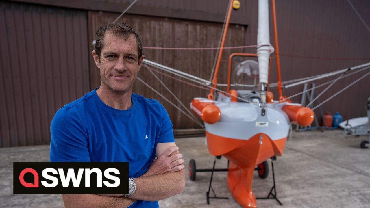 UK dad hopes to break world record by sailing 1.9K miles in his ONE METRE long boat