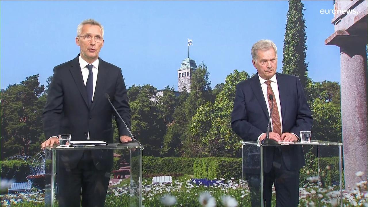 NATO's chief meets Finland's president to discuss membership bid