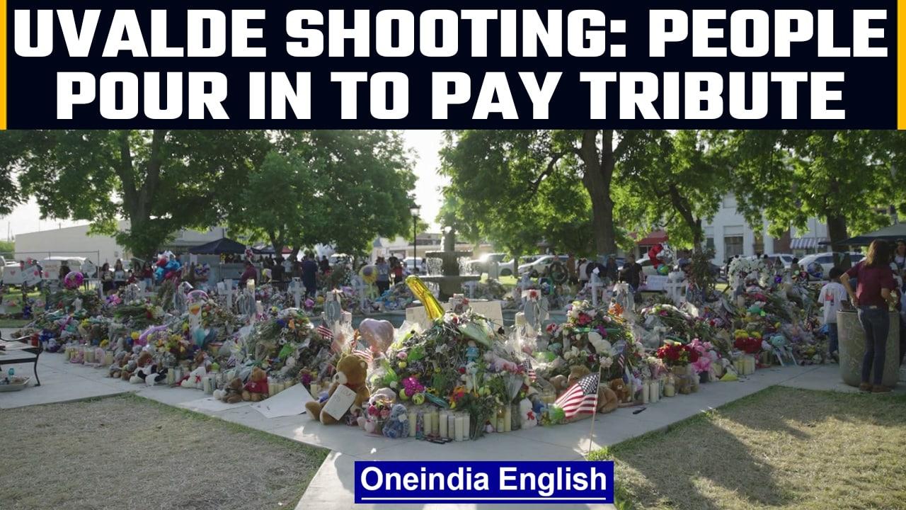 Uvalde: People from across the USA visit the small Texas town to pay respect | Oneindia News *News